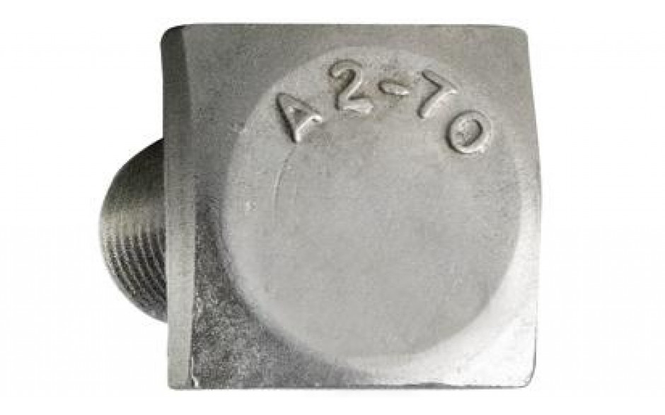 Vierkantschraube - A2-70 - M10 X 25 - SW17 - gleitbeschichtet