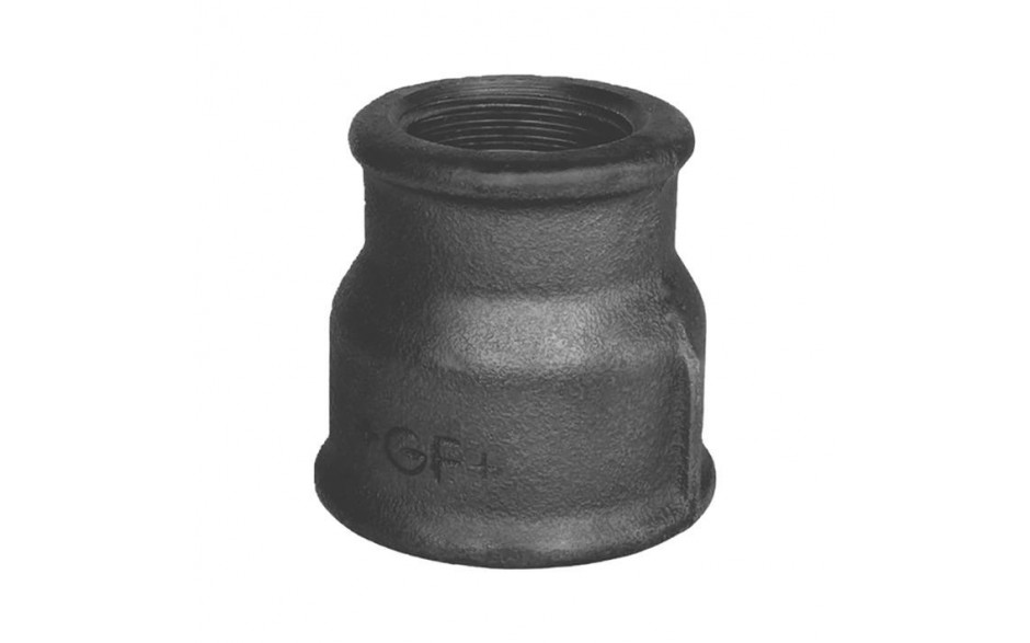 Fig. 240 - Muffe, reduziert - Temperguß - blank - 2 x 1 Zoll ( +GF+ )