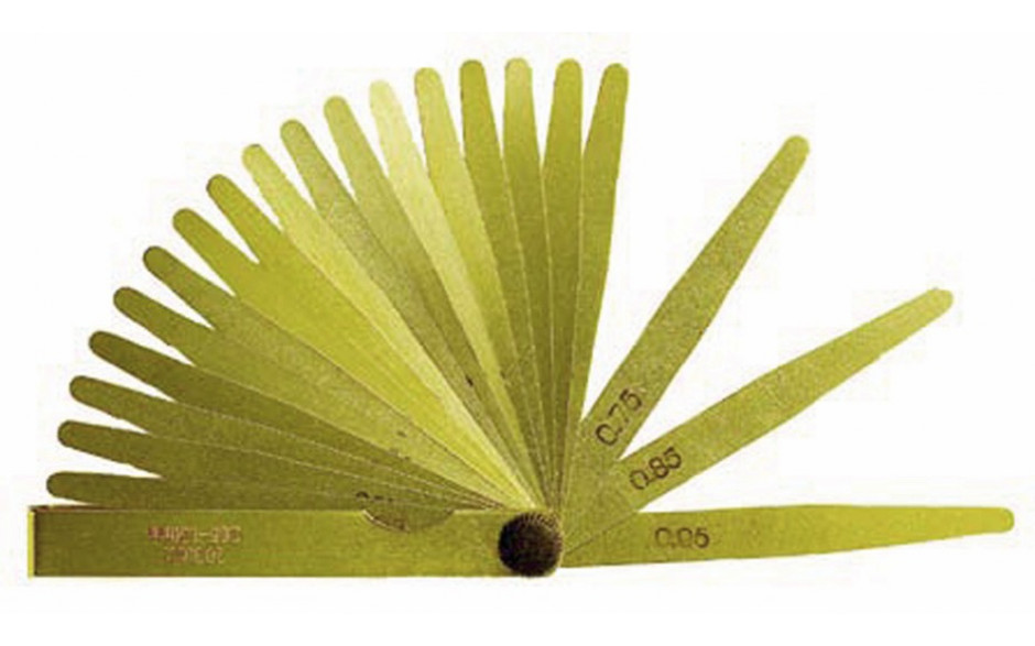 Fühlerlehre, antimagnetisch, Länge 100 mm, 20 Blatt