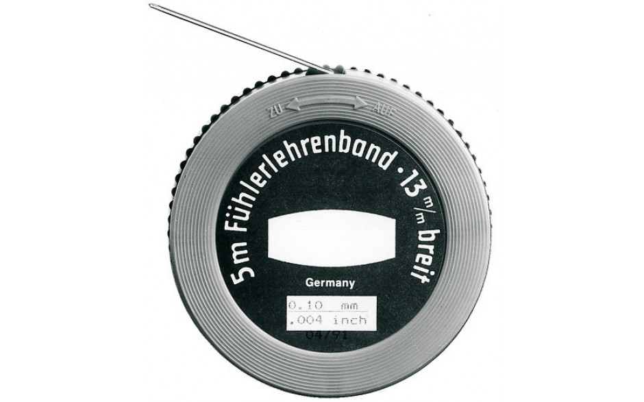 Präzisions-Fühlerlehrenband, Inhalt 5 m, Stärke 0,04 mm