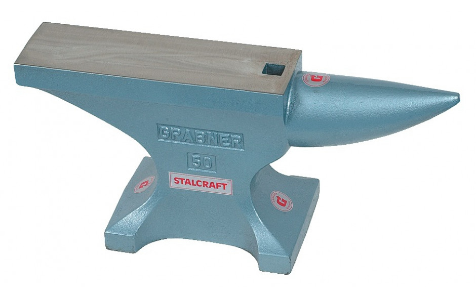 Amboss, mit einem Horn, LxB 575 x 125 mm, Gewicht 75 kg
