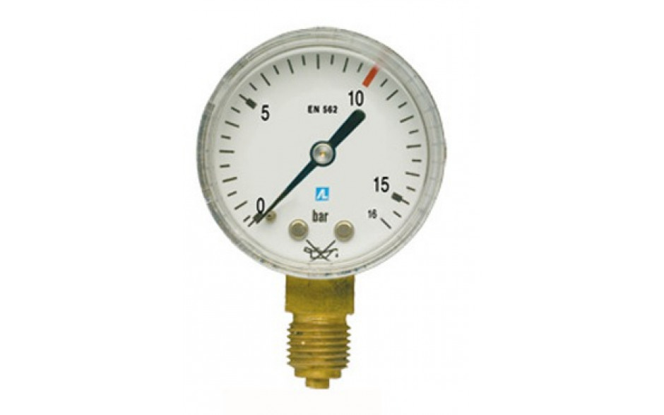 AGA Arbeitsmanometer für Sauerstoff 16 bar