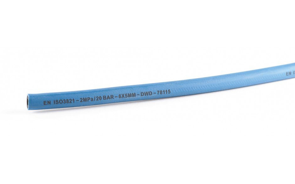 Autogenschlauch blau 6 x 5mm 20 Meter per Rolle