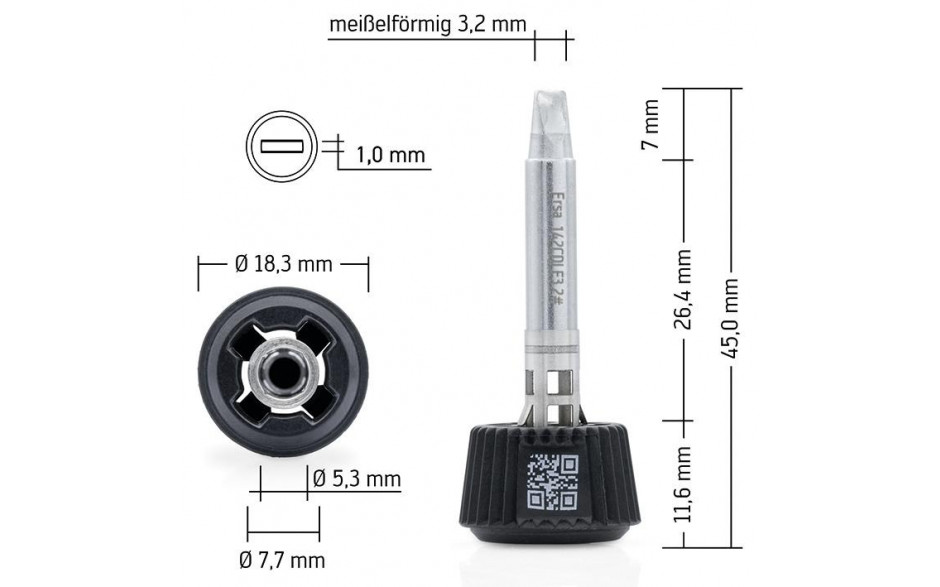 Lötspitze MK2 Ersa meißelförmig 3,2mm