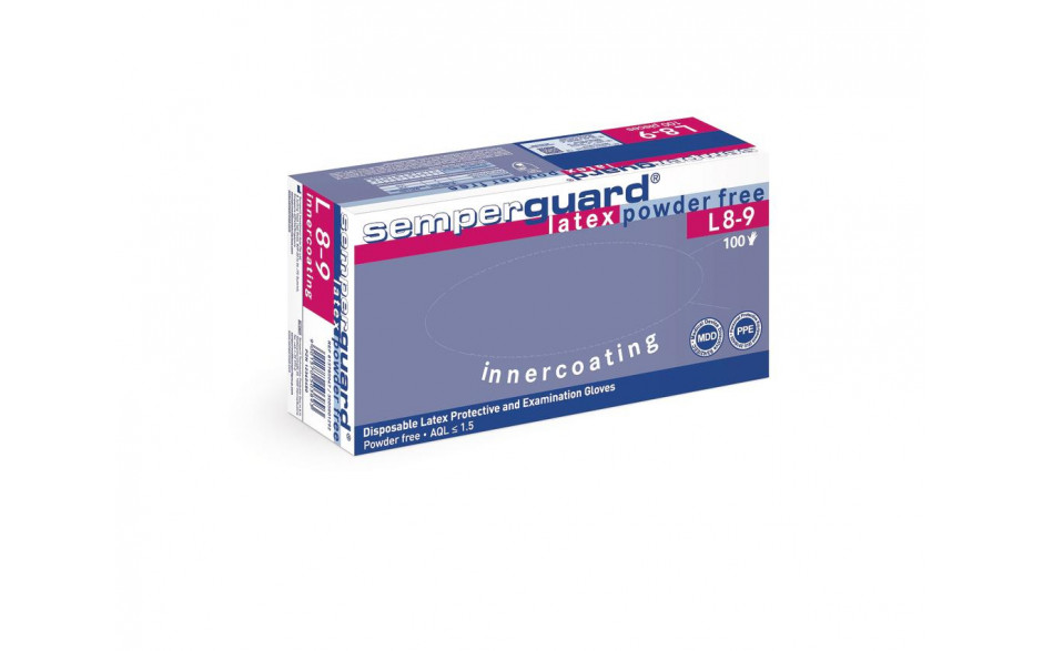 Einweghandschuhe Sempermed Latex puderfrei S (6-7) 100 ST/PAK