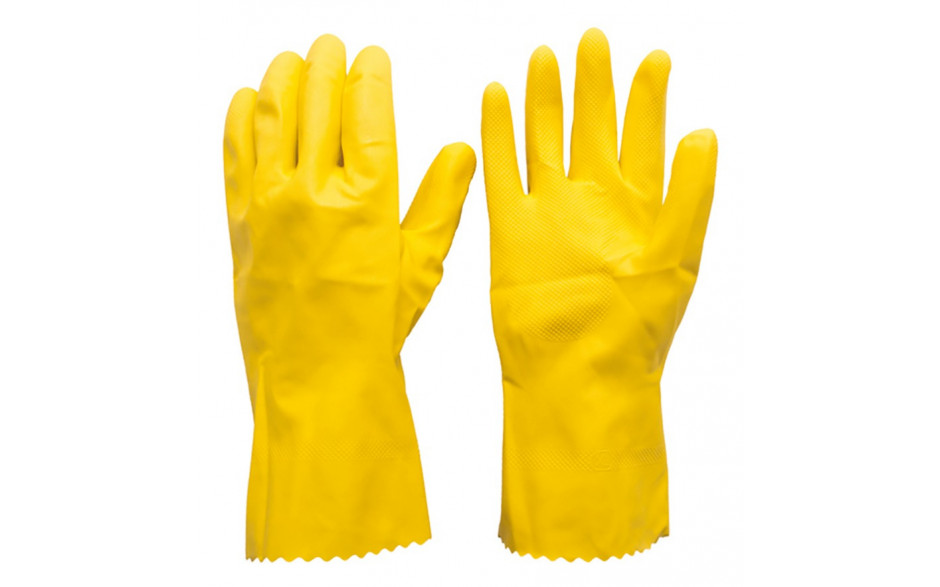Handschuh Latex, Gelb, Gr. 10