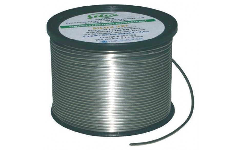 Weichlot Silox 227 S-Sn99Cu1, Gewicht: 250 g, Lot-Stärke: 2 mm