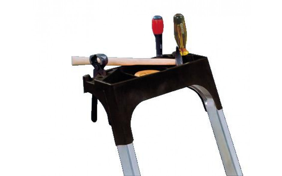 Ablageschale schwarz 6-7 Stufenstehleiter einseitig