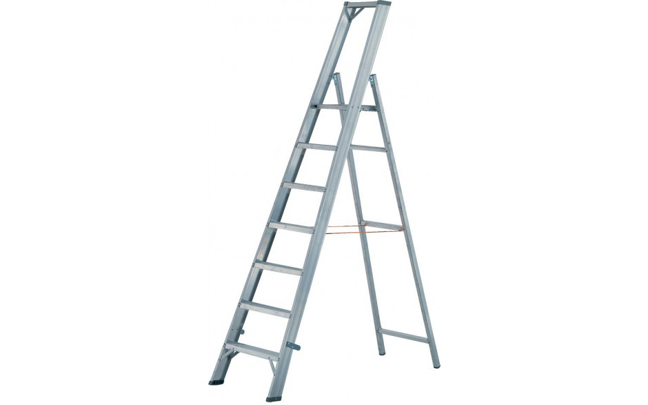 Plattformleiter aus Aluminium, Sprossen: 7, Höhe m: 2,40