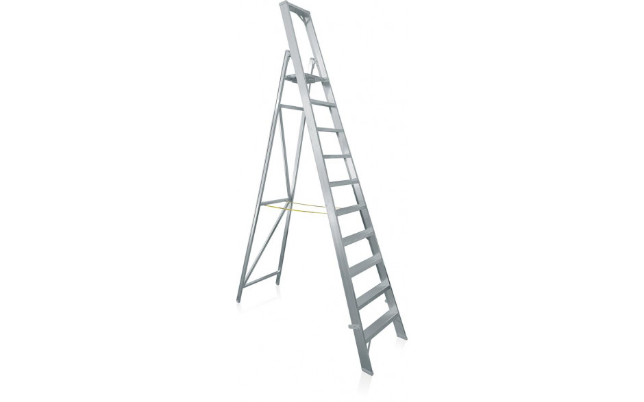 Plattformleiter aus Aluminium, Sprossen: 10, Höhe m: 3,15