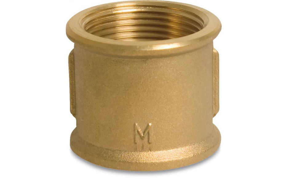 Fig. 270 - Muffe - Messing - blank - 4 Zoll