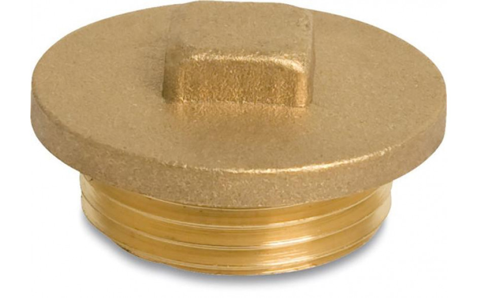 Fig. 290 - Stopfen mit Rand - Messing - blank - 3/8 Zoll