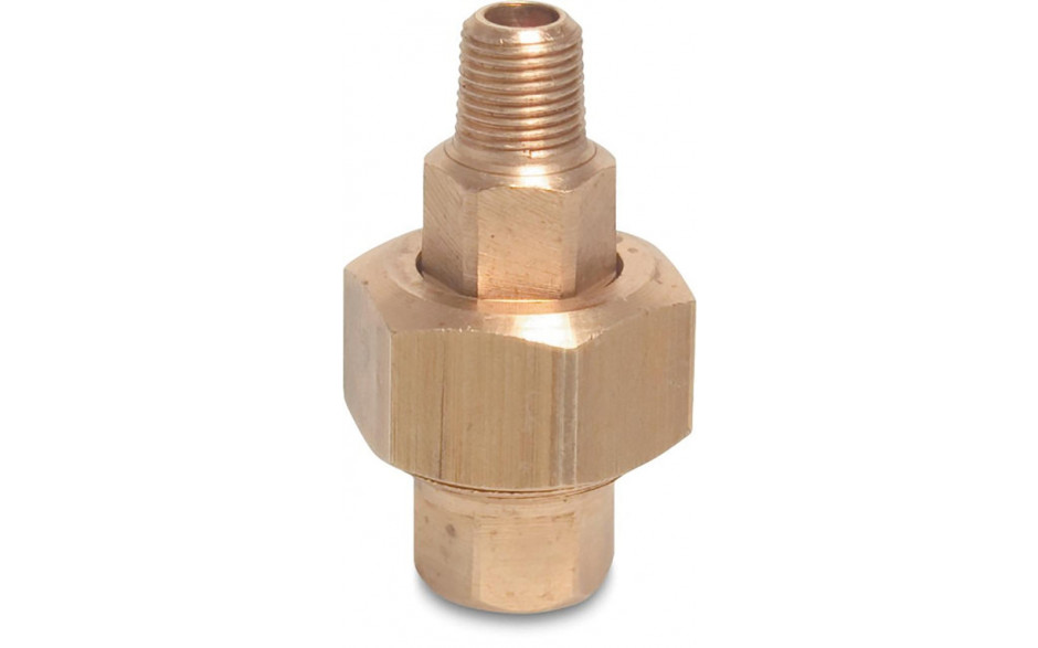 Fig. 341 - Verschraubung, kegelig dichtend - Messing - blank - 1 Zoll