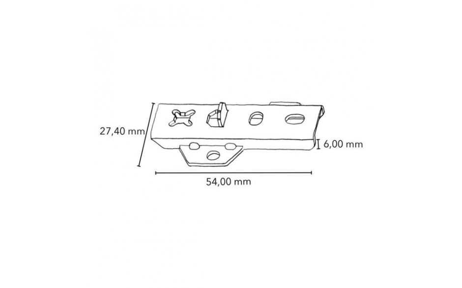 RECA TT-Terrassenverbinder Universal inkl sebS - Edelstahl - für Dielenstärke 24 - 32 mm