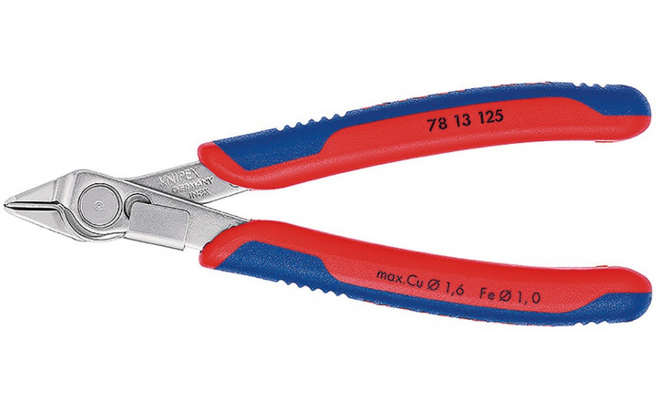 Electronic Super Knips rostfrei mit Drahtklemme 125 mm