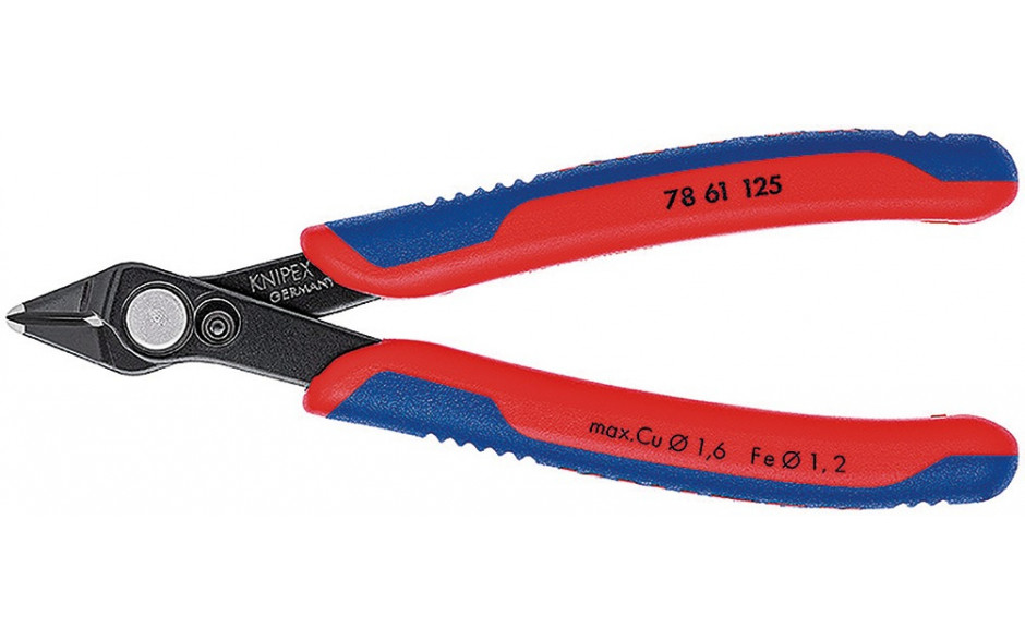 Electronic Super Knips rostfrei brüniert 64 HRC 125 mm