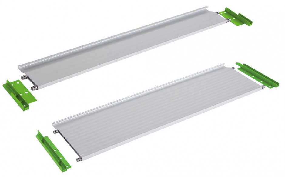 RECA MAXMOBIL Montagesatz für Aluminium-Klappe 100 mm, Klappenführung RAL 6018 Struktur AK-MS 10-R