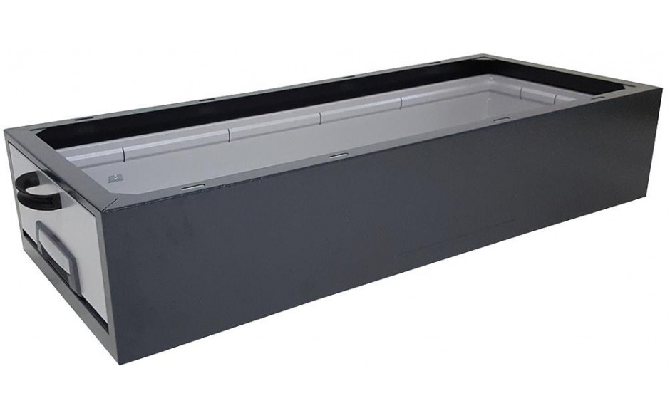 RECA MAXMOBIL Großraumschublade mit Gehäuse 255 x 550 x 1530 mm, RAL 7016 Struktur GSL 153-25-55-R
