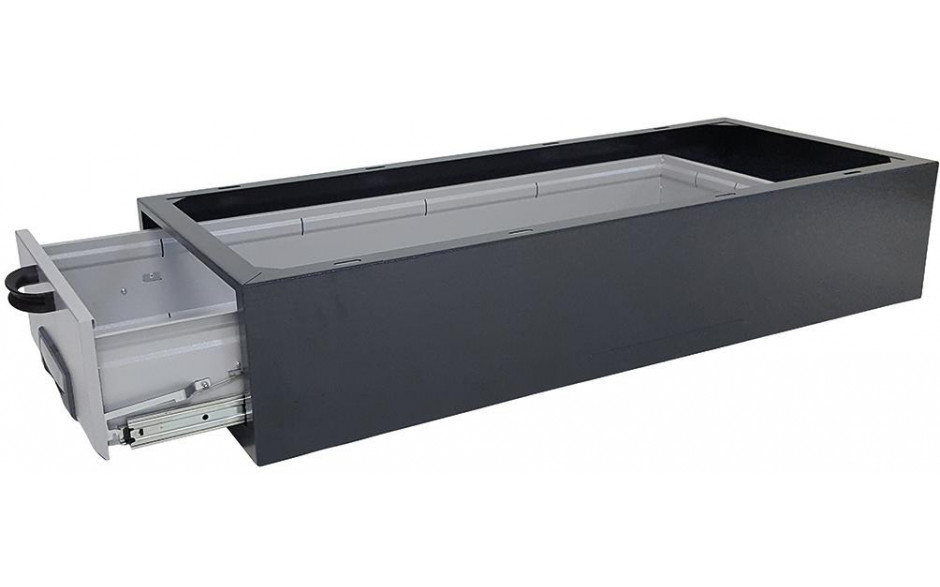 RECA MAXMOBIL Großraumschublade mit Gehäuse 255 x 550 x 1530 mm, RAL 7016 Struktur GSL 153-25-55-R
