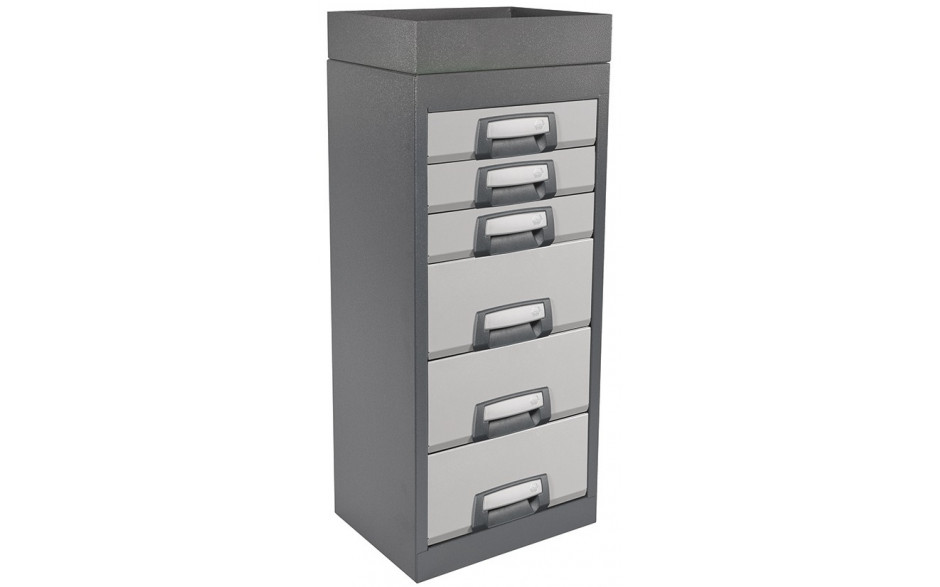 RECA MAXMOBIL Flügeltürschrank 1400 x 500 x 350 mm, Gehäuse RAL 7016 Struktur XFS 140-50-3-R
