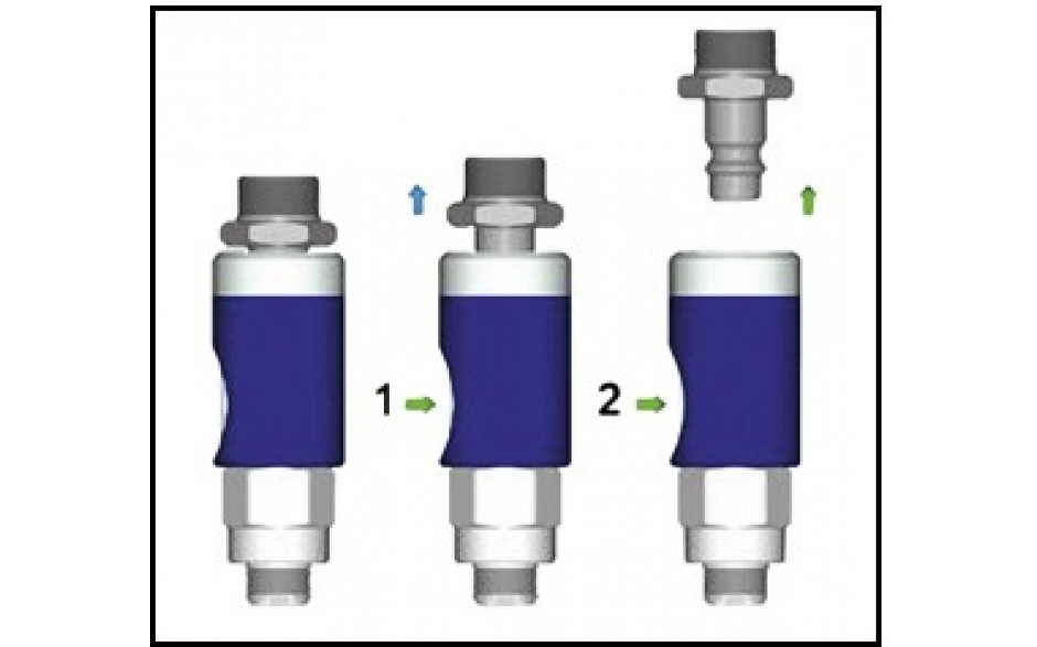 DL-Sicherheitskupplung DN 7,4 m. Slt. 13 mm