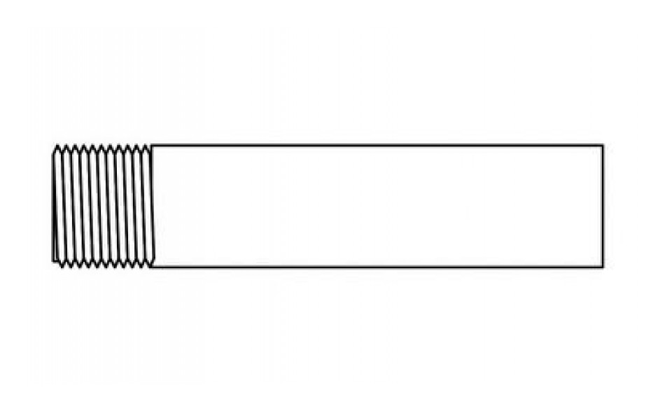 Fig. 533 - Anschweißenden - Stahl - blank - 1/4 Zoll