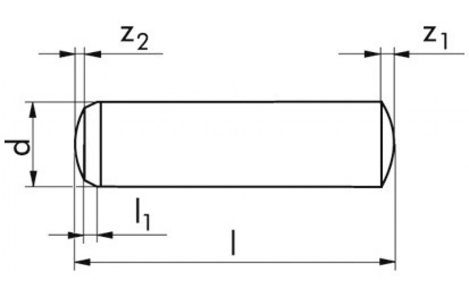 Zylinderstift DIN 6325 - Stahl - blank - 10m6 X 28