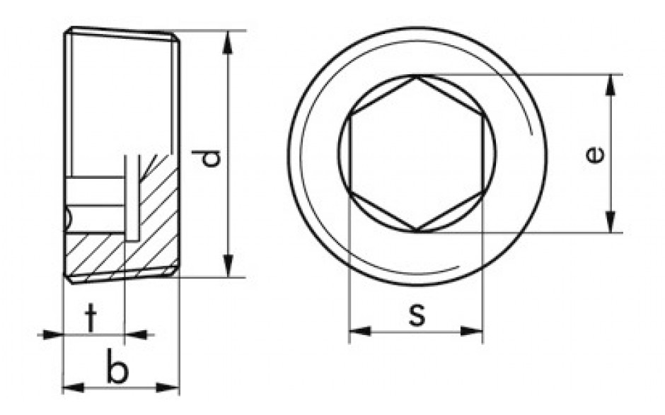 Verschlussschraube DIN 906 - Messing - blank - R 1/4