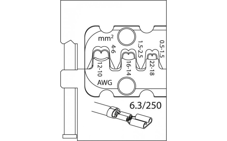GEDORE Modul-Einsatz für Flachsteckhülsen 6,3 -8140-11- Nr.:1830651