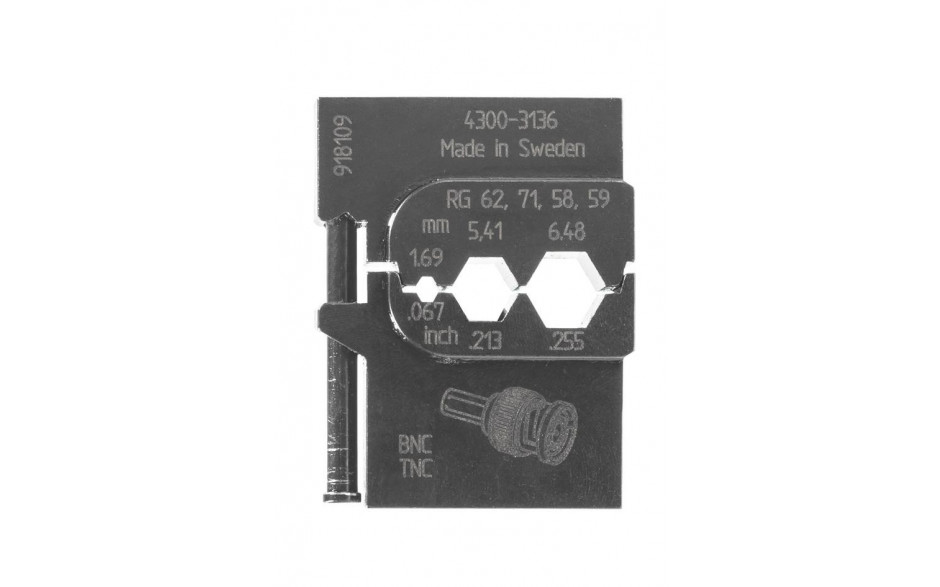 GEDORE Modul-Einsatz für Koax-Verbinder RG 58/59/62/71 -8140-14- Nr.:1830694