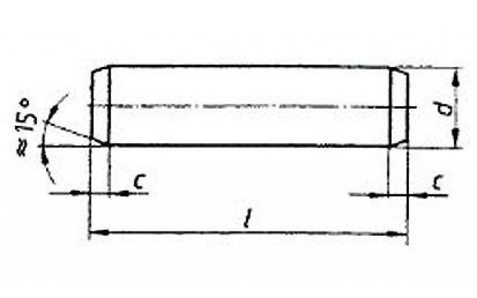 Zylinderstift ISO 2338 - A1 - 4h8 X 35