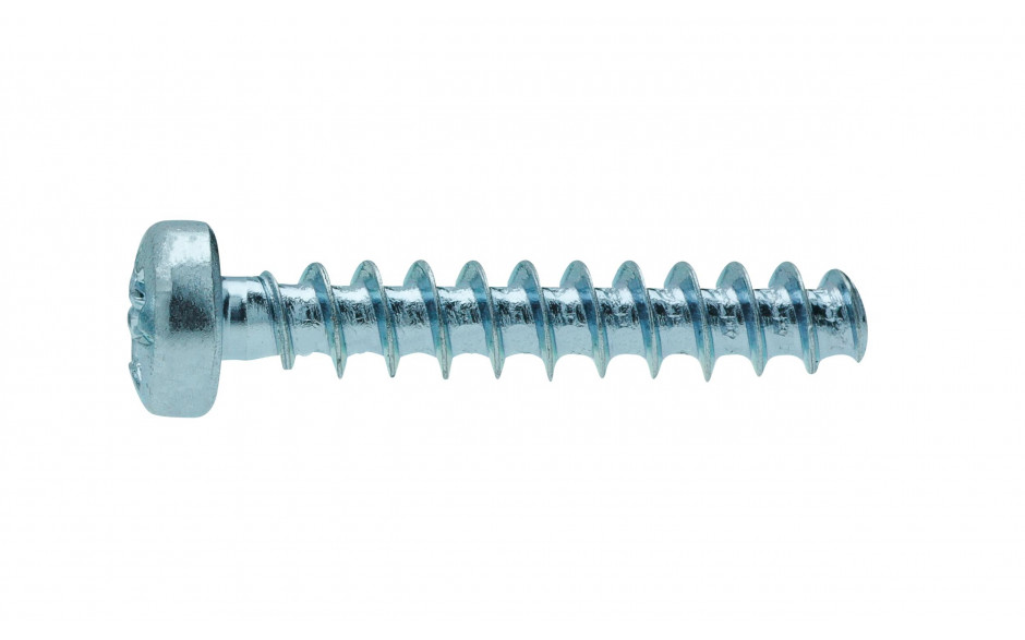 PT-Schraube mit Linsenkopf - WN 1412 - Stahl - verzinkt blau - 2,5 X 5 - PZ1