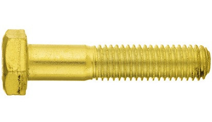 Sechskantschraube DIN 931 - 8.8 - verzinkt gelb - M10 X 100