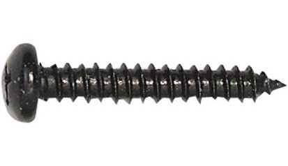 Linsen-Blechschraube DIN 7981C - Stahl - verzinkt schwarz - 5,5 X 19 - PH