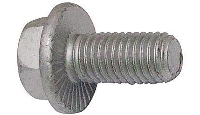RECA Sechskant-LOCK-Schraube mit Flansch - 10.9 - Zinklamelle silber - M10 X 25