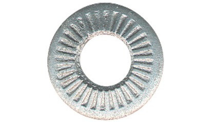 Kontaktscheibe NFE 25511 - Form M - Federstahl - Zinklamelle silber - M20=20,5mm