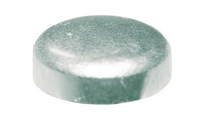 Verschlussdeckel DIN 443B - Stahl - verzinkt blau - D10
