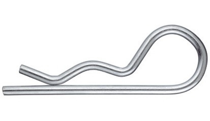 Federstecker einfach - verzinkt blau - 7mm