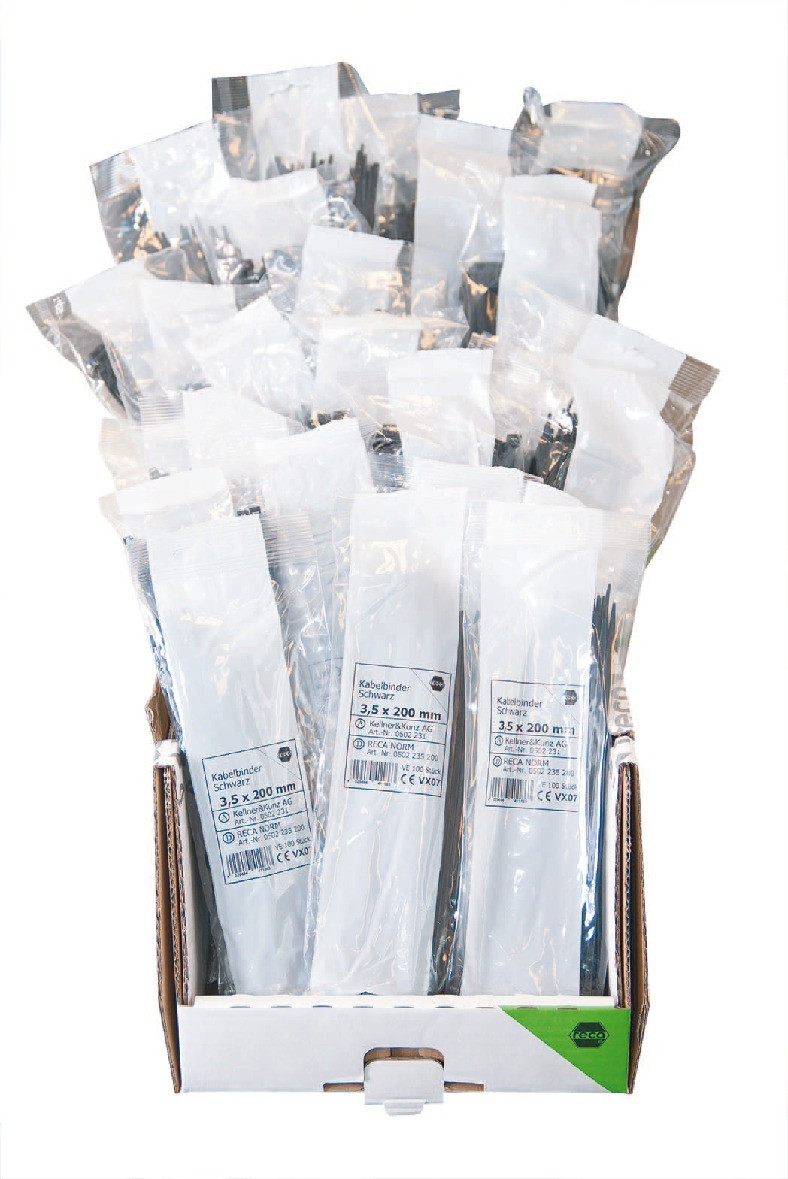 Package - Kabelbinder - schwarz - 3000-teilig