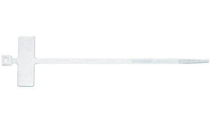 Kabelbinder - natur - mit Beschriftungsfeld - 200 X 2,5 mm (L x B)
