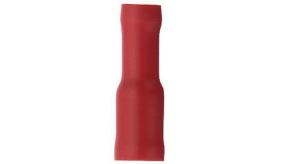 Rundsteck-Hülse 4 mm rot für Kabelquerschnitt 0,5-1 mm²