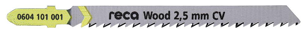 RECA Stichsägeblatt Wood 2,5 mm für feine, schnelle Schnitte 75/100 mm