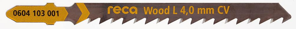 RECA Stichsägeblatt Wood L 4 mm für schnelle, gerade Schnitte 75/100 mm