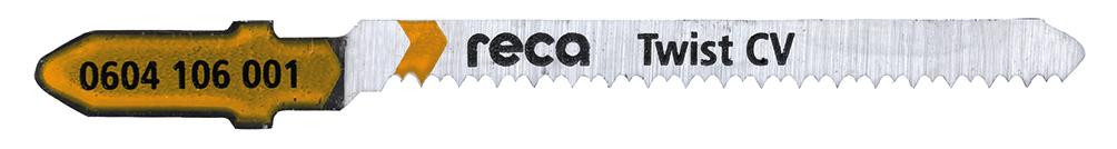 RECA Stichsägeblatt Wood Twist 1,3 mm für feine, schnelle Kurvenschnitte 50/75 mm