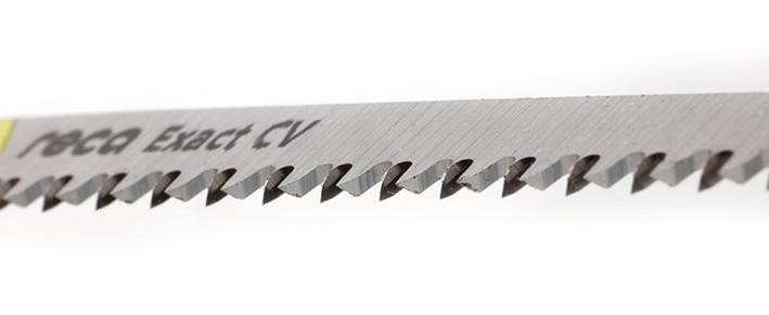 RECA Stichsägeblatt Exact Wood 2,5 mm für feine, schnelle Schnitte mit sauberer, splitterfreier Schnittkante 90/117 mm
