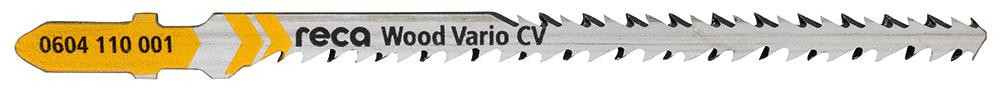 RECA Stichsägeblatt Wood Vario 2,2 - 3,2 mm für sehr schnelle Kurvenschnitte mit engsten Radien 115/145 mm