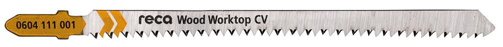 RECA Stichsägeblatt Wood Worktop 2.0 mm für feine, schnelle Schnitte mit sauberer, splitterfreier Schnittkante 105/130 mm