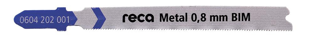 RECA Stichsägeblatt Metal 0,8 mm für gerade, schnelle Schnitte 68/92 mm