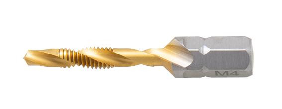 RECA Kombibohrer (Spiralbohrer und Gewindebohrer) HSS TIN M4