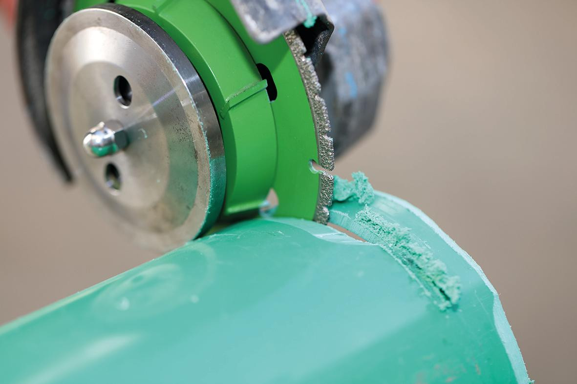 Führungsrolle für diaflex HM Trenn- und Frässcheibe